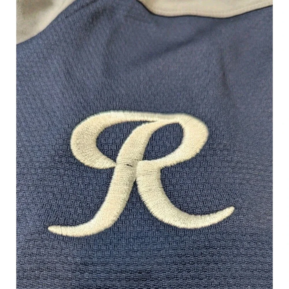 Nike Tacoma Rainiers Baseball Windbreaker Mens 3XL Blue Navy 1/4 Zip Pullover